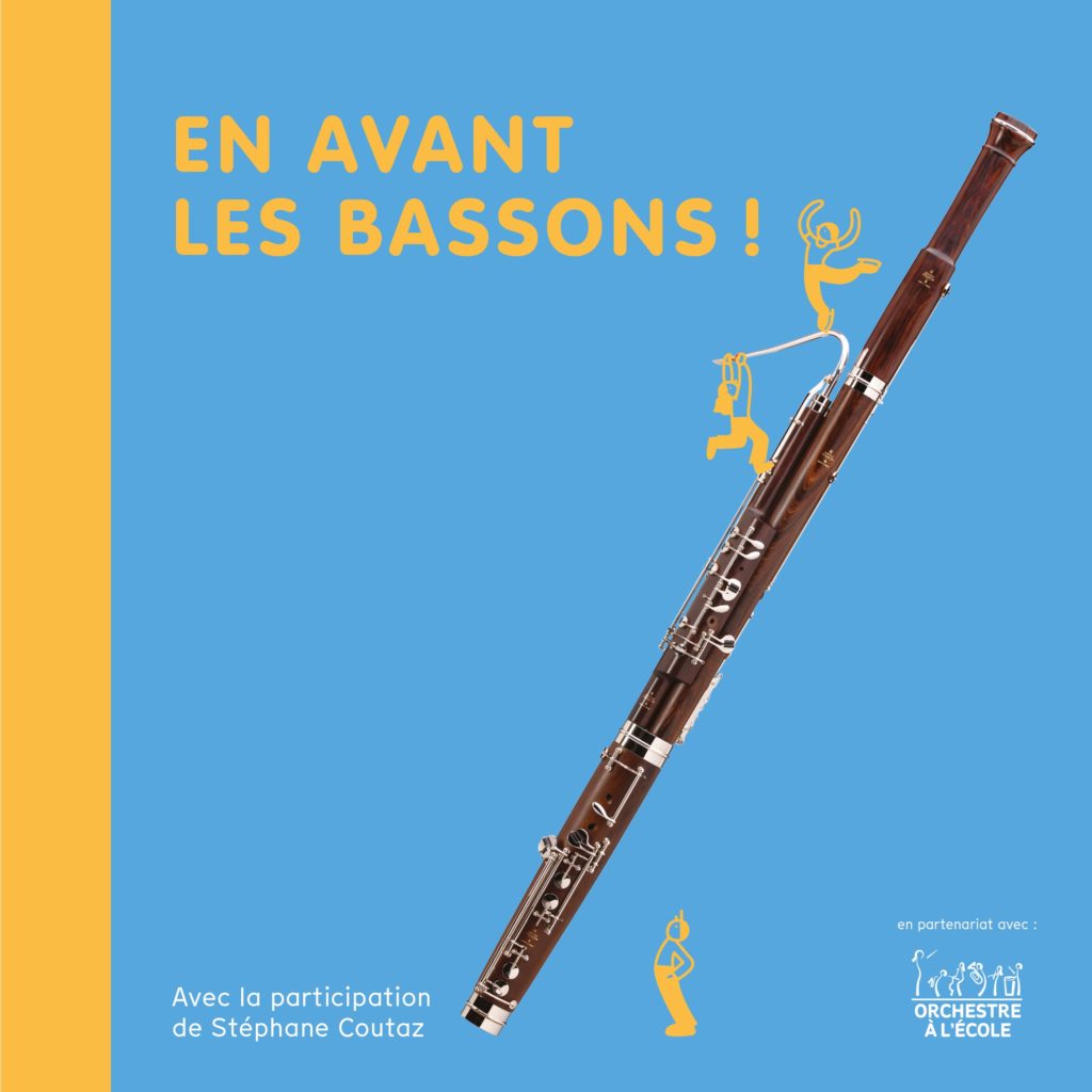 En avant les bassons ! un livre jeunesse sur le basson, l'anatimie, l'histoire, la facture, la première leçon, les morceaux emblématiques de l'instrument de musique,avec Stéphane Coutaz. L'anatomie, l'histoire, la facture, la première leçon, les morceaux emblématiques de l'instrument de musiqueEditions andantino